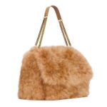 SAINT LAURENT OVERSIZED NIKI IN FEATHERS
