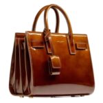 SAINT LAURENT SAC DE JOUR IN PATENT LEATHER NANO