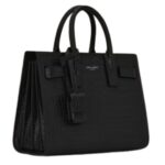 SAINT LAURENT SAC DE JOUR IN CROCODILE EMBOSSED LEATHER NANO