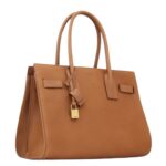SAINT LAURENT SAC DE JOUR IN SUPPLE VEGETABLE LEATHER LARGE