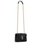 SAINT LAURENT ENVELOPE SMALL IN QUILTED GRAIN DE POUDRE EMBOSSED LEATHER