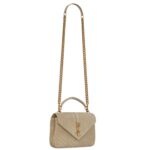 SAINT LAURENT COLLEGE MEDIUM IN QUILTED SUEDE