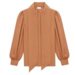 SAINT LAURENT BLOUSE IN SILK CHARMEUSE