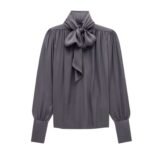 SAINT LAURENT BLOUSE IN SILK CHARMEUSE