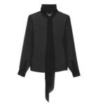 SAINT LAURENT BLOUSE IN SILK MUSLIN CREPE