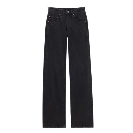 SAINT LAURENT 90S BAGGY JEANS IN BLACK ROCK DENIM