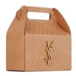 SAINT LAURENT TAKE AWAY BOX IN VEGETABLE TANNED LEATHER