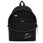 SAINT LAURENT EMBROIDERED CITY BACKPACK IN CANVAS