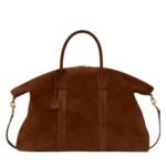 SAINT LAURENT GIANT BOWLING BAG IN SUEDE