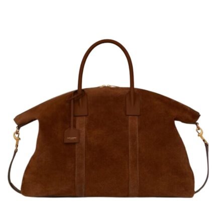 SAINT LAURENT GIANT BOWLING BAG IN SUEDE