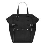 SAINT LAURENT DOWNTOWN TOTE BAG IN LAMBSKIN LEATHER
