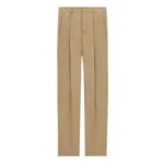 SAINT LAURENT HIGH WAISTED PANTS IN WOOL GABARDINE