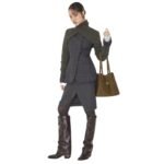 FENDI PINSTRIPED WOOL SKIRT