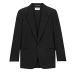 SAINT LAURENT JACKET IN WOOL CHINÉ