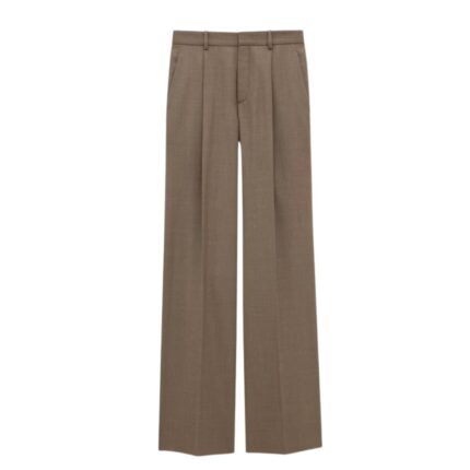 SAINT LAURENT WIDE-LEG PANTS IN WOOL