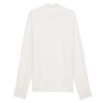 SAINT LAURENT SHIRT IN STRIPED SATIN PIQUÉ