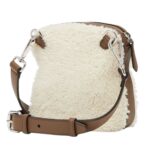 FENDI TOAST WHITE SHEARLING BAG