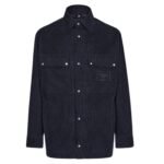 FENDI NAVY BLUE CORDUROY BLOUSON