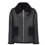 FENDI BLACK NYLON WINDBREAKER JACKET