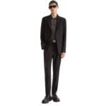 FENDI JACKET BLACK WOOL BLAZER WITH SEQUINS