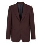 FENDI JACKET BURGUNDY WOOL BLAZER