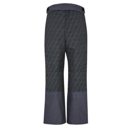 FENDI SKI BLUE FF JACQUARD PANTS