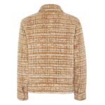 FENDI BROWN LEATHER AND MINK JACKET