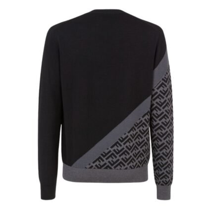 FENDI BLACK WOOL SWEATER