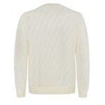 FENDI SWEATER WOOL AND FF NYLON PULLOVER