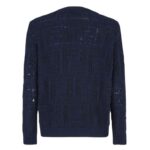 FENDI SWEATER FF COTTON AND LINEN JUMPER