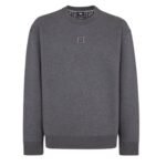 FENDI DARK GRAY COTTON SWEATSHIRT