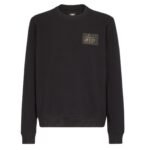 FENDI BLACK JERSEY SWEATSHIRT