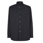 FENDI JEANS BLACK DENIM SHIRT