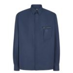 FENDI BLUE COTTON SHIRT