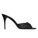 SAINT LAURENT BABYLONE MULES IN SMOOTH LEATHER