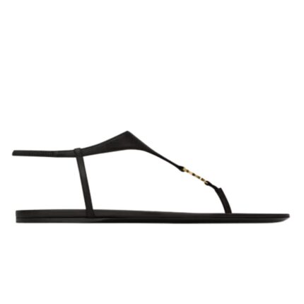 SAINT LAURENT CASSANDRA SANDALS IN SMOOTH LEATHER