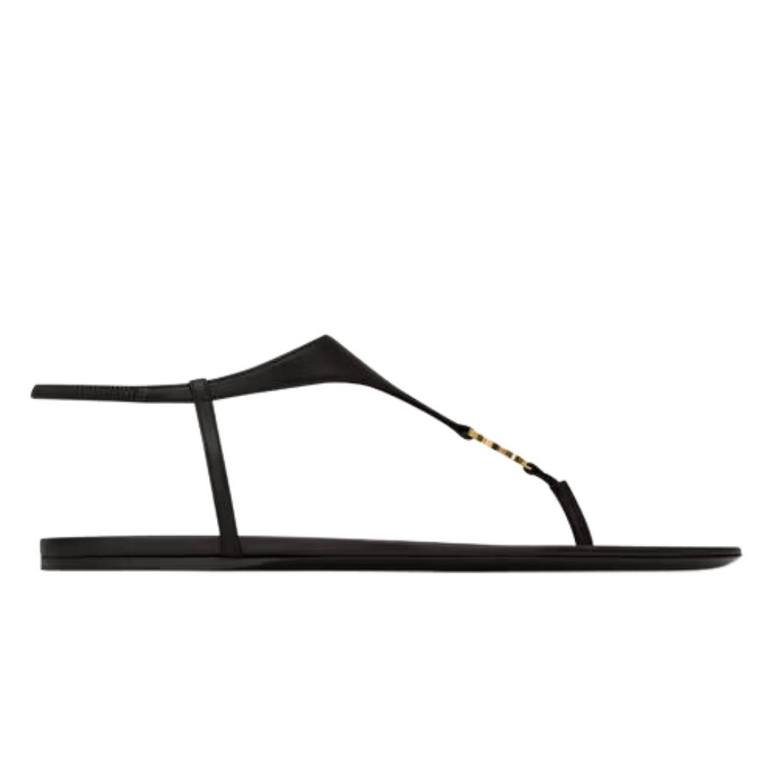 5 SAINT LAURENT CASSANDRA SANDALS IN SMOOTH LEATHER