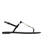 SAINT LAURENT CASSANDRA SANDALS IN PATENT LEATHER
