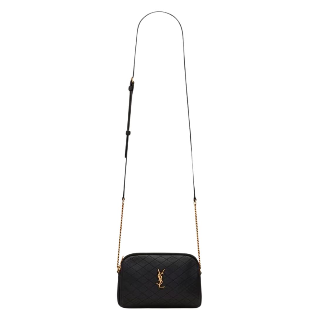 5 SAINT LAURENT GABY ZIPPERED POUCH IN LAMBSKIN