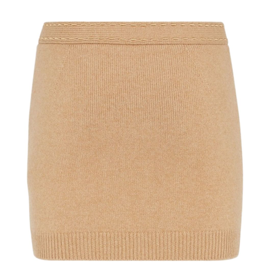 5 FENDI CASHMERE MINI SKIRT