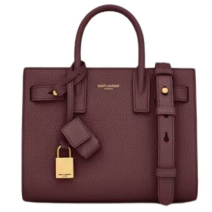 SAINT LAURENT SAC DE JOUR IN SUPPLE GRAINED LEATHER NANO
