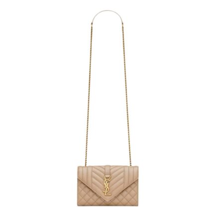 SAINT LAURENT ENVELOPE SMALL IN MATELASSÉ LAMBSKIN