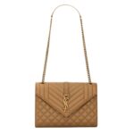 SAINT LAURENT MEDIUM ENVELOPE IN MATELASSÉ LAMBSKIN