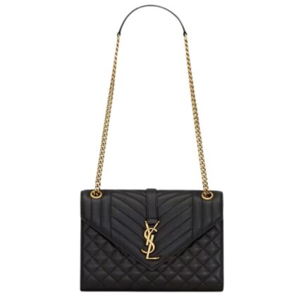 SAINT LAURENT MEDIUM ENVELOPE IN MATELASSÉ LAMBSKIN