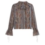 SAINT LAURENT BLOUSE IN PAISLEY SILK GEORGETTE