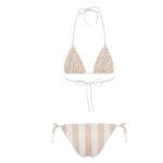 FENDI SWIMSUIT BROWN LYCRA REVERSIBLE BIKINI