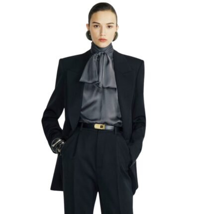 SAINT LAURENT BLOUSE IN SILK CHARMEUSE