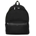 SAINT LAURENT CITY BACKPACK IN CANVAS NYLON AND LEATHER