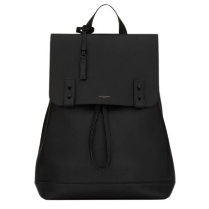 SAINT LAURENT SAC DE JOUR BACKPACK IN GRAINED LEATHER