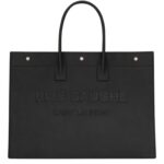 SAINT LAURENT RIVE GAUCHE LARGE TOTE BAG IN SMOOTH LEATHER